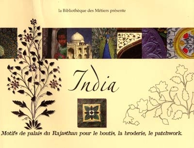 India, motifs de palais du Rajasthan pour le boutis, la broderie, le patchwork