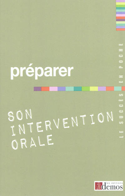 Préparer son intervention orale