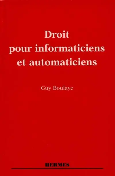 Droit pour informaticiens et automaticiens