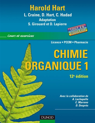 Chimie organique : cours et excercices : licence, PCEM, pharmacie. Vol. 1