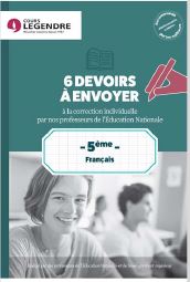 Français 5e : 6 devoirs à envoyer à la correction individuelle par nos professeurs de l'Education nationale