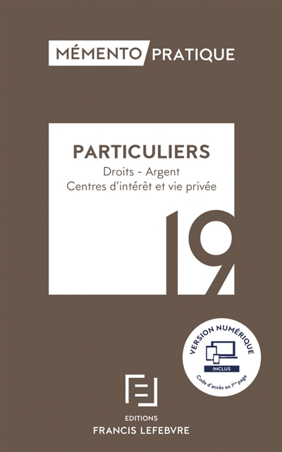 Particuliers, 19 : droits,...