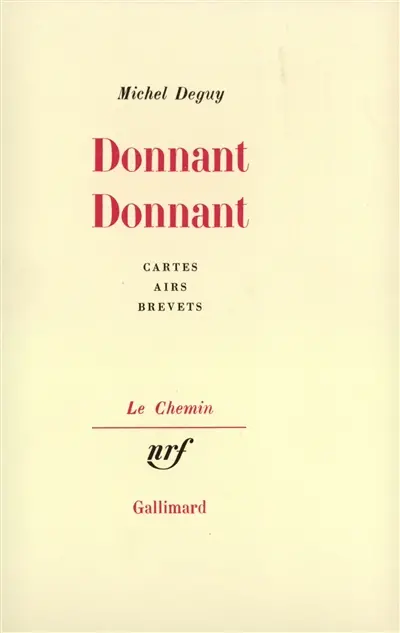 Donnant donnant : cartes, airs, brevets