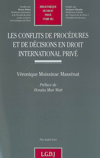 Les conflits de procédures...