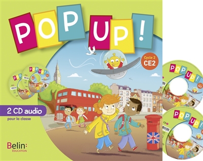 Pop up ! CE2 : 2 CD audio pour la classe