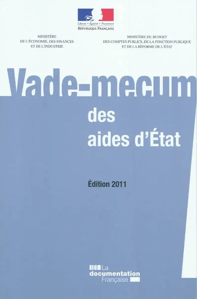 Vade-mecum des aides d'Etat