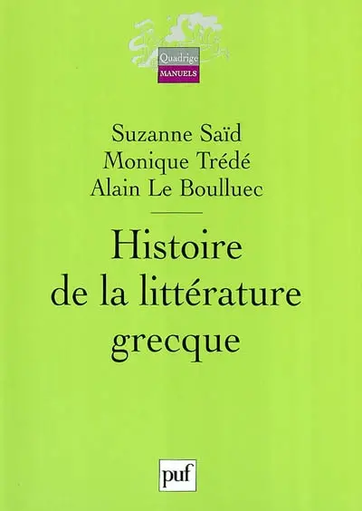 Histoire de la littérature grecque