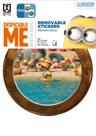 Minions : hublot bateau : stickers
