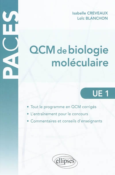 QCM de biologie moléculaire : UE1