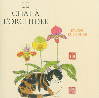 Le chat à l'orchidée