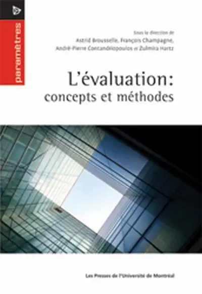 L'évaluation : concepts et méthodes