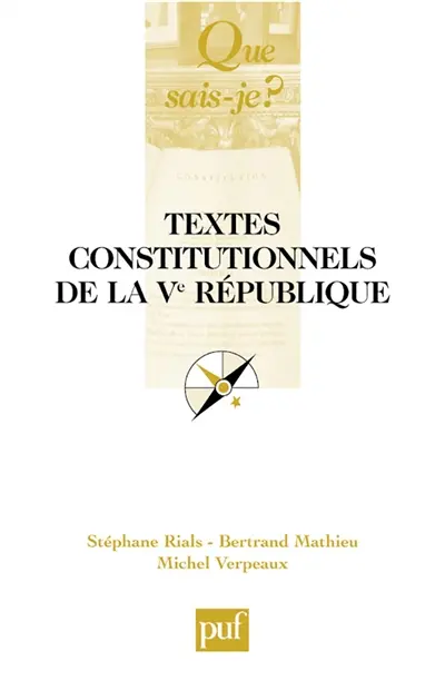 Textes constitutionnels de la Ve République : à jour de la Charte de l'environnement