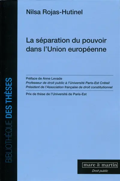 La séparation du pouvoir dans l'Union européenne