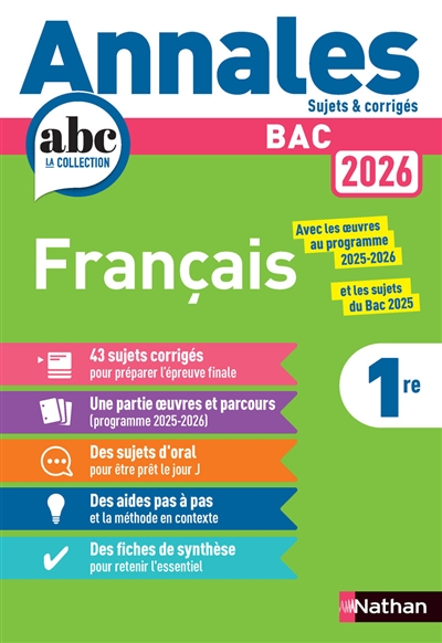 Français 1re : bac 2026