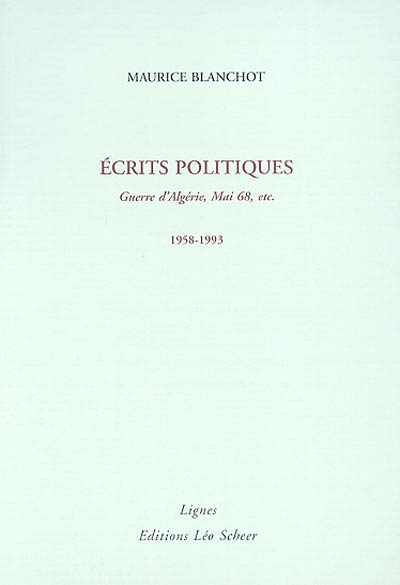Ecrits politiques...