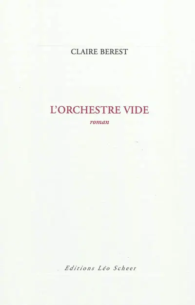 L'orchestre vide