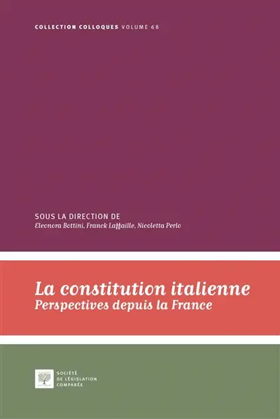 La constitution italienne : perspectives depuis la France