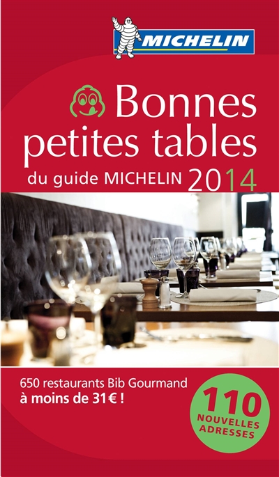 Bonnes petites tables du guide Michelin 2014