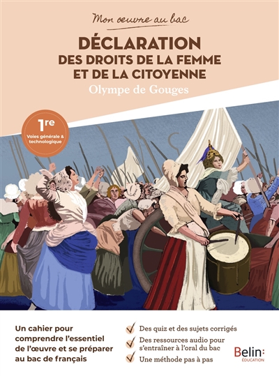 Déclaration des droits de la femme et de la citoyenne, Olympe de Gouges : 1re voies générale & technologique