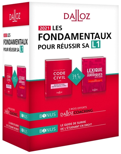 Les fondamentaux pour réussir sa L1 : 2021