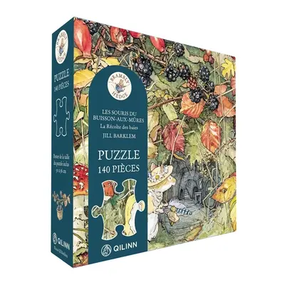 Les souris du Buisson-aux-mûres : la récolte des baies : puzzle 140 pièces