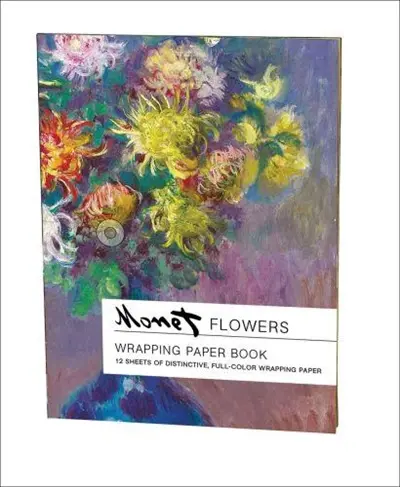 Flowers : Claude Monet Wrapping Paper Book