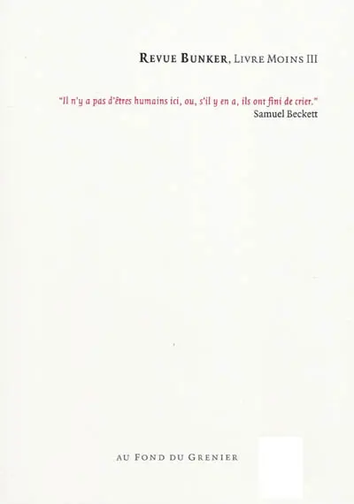 Bunker. Livre moins III