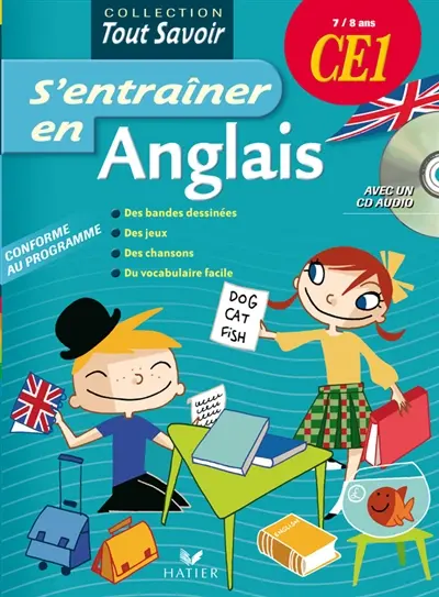 S'entraîner en anglais CE1, 7-8 ans