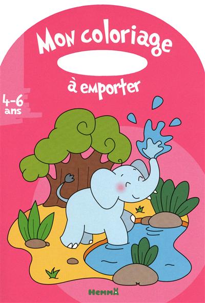 Mon coloriage à emporter, 4-6 ans : éléphant