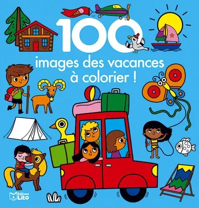 100 images des vacances à colorier !