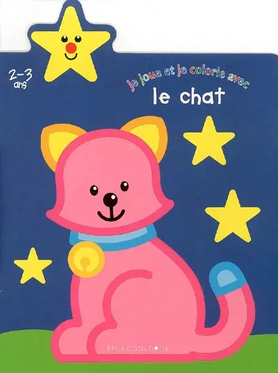 Je joue et je colorie avec le chat, 2-3 ans