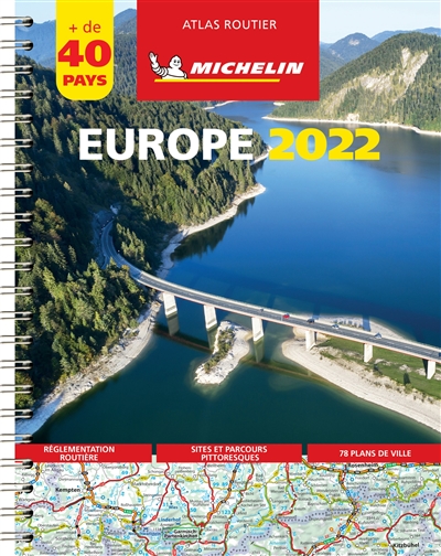 Europe 2022 : atlas routier et touristique : + de 40 pays