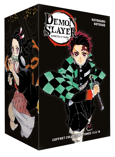 Demon slayer : Kimetsu no yaiba : coffret collector tomes 13 à 18