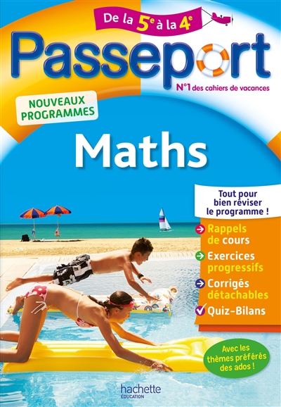 Passeport maths, de la 5e à la 4e : nouveaux programmes