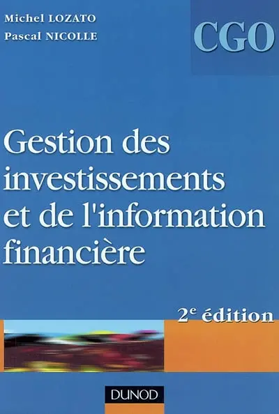 Gestion des investissements et de l'information financière