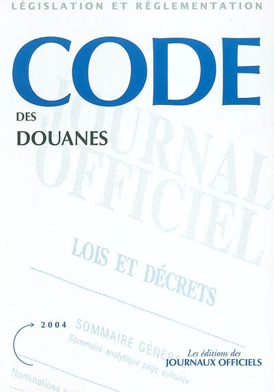 Code des douanes