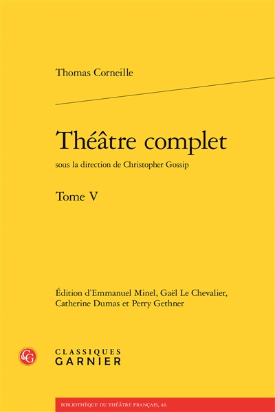 Théâtre complet. Vol. 5