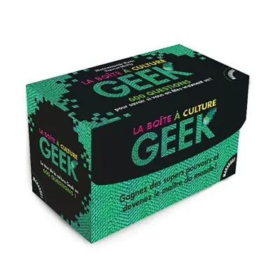 La boîte à culture geek. 600 questions pour savoir si vous en êtes vraiment un ! : les règles du jeu et une série de conseils pour une soirée réussie !