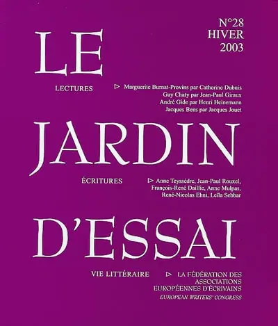 Jardin d'essai (Le), n° 28