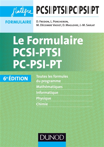 Le formulaire PCSI, PTSI, PC, PSI, PT