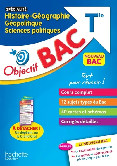 Histoire géographie, géopolitique, sciences politiques terminale spécialité : nouveau bac