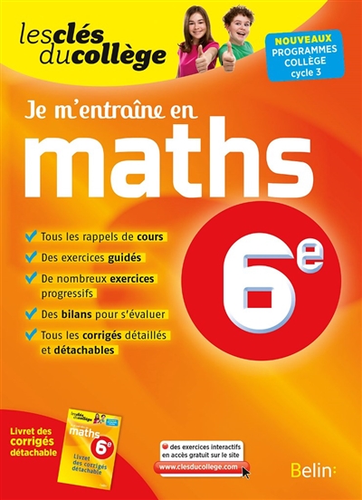 Je m'entraîne en maths, 6e : nouveaux programmes collège, cycle 3