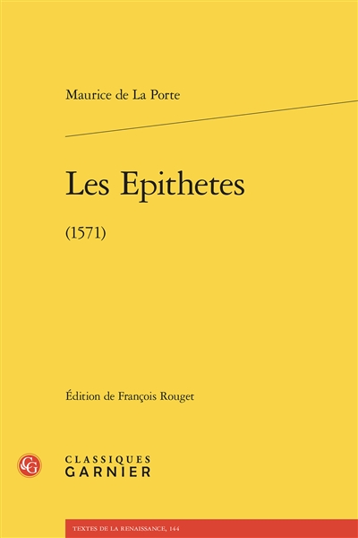 Les épithetes (1571)