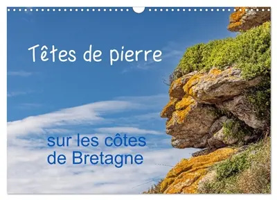 Têtes de pierre sur les côtes de Bretagne (Calendrier mural 2026 DIN A3 vertical), CALVENDO calendrier mensuel : créatures mystérieuses dans les rochers des côtes bretonnes