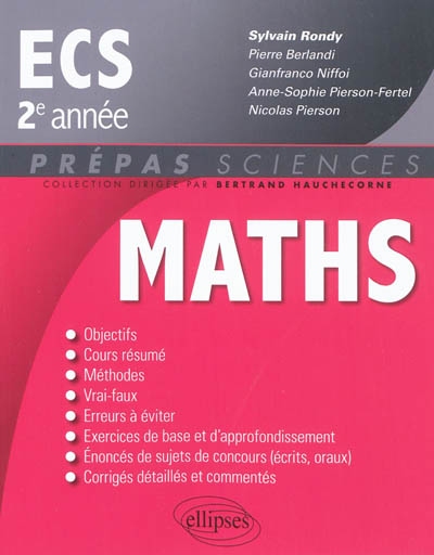 Mathématiques ECS : 2e année