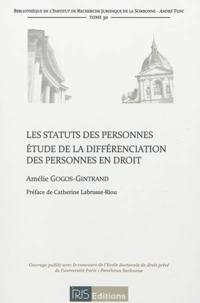 Les statuts des personnes : étude de la différenciation des personnes en droit