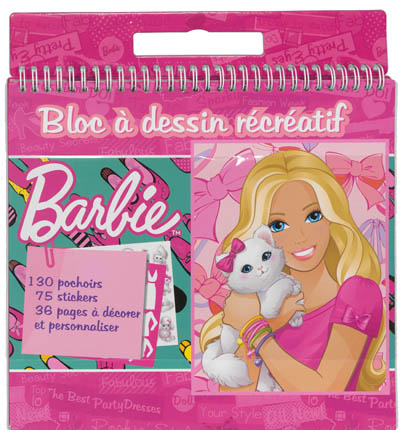 Bloc à dessin récréatif Barbie