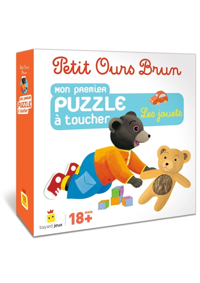 Petit Ours Brun : mon premier puzzle à toucher : les jouets