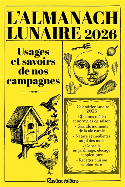 L'almanach lunaire 2026 : usages et savoirs de nos campagnes