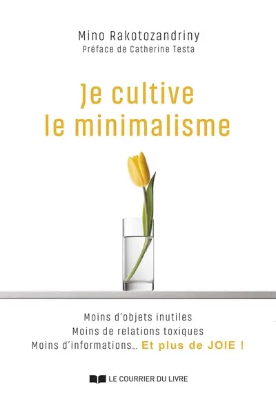 Je cultive le minimalisme : moins d'objets inutiles, moins de relations toxiques, moins d'informations... et plus de joie !